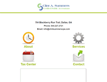 Tablet Screenshot of clintsummerscpa.com